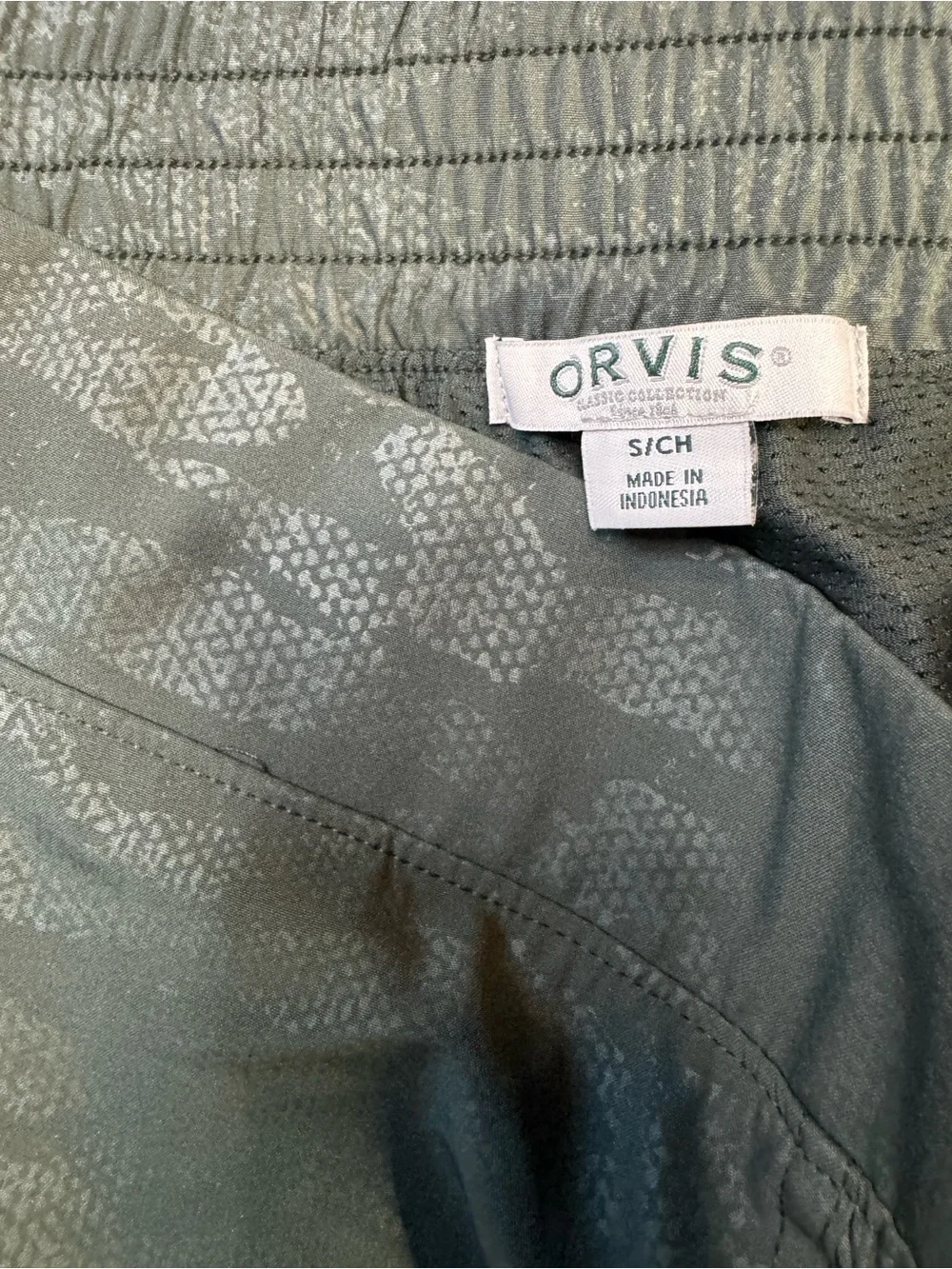 Orvis Women’s Athletic Skort Olive Green w/Snake Embossing Size S